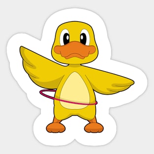 Duck Fitness Gymnastics Sports Sticker